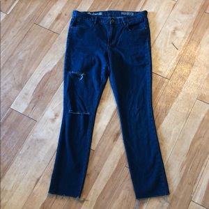 Hi rise skinny dark wash jeans